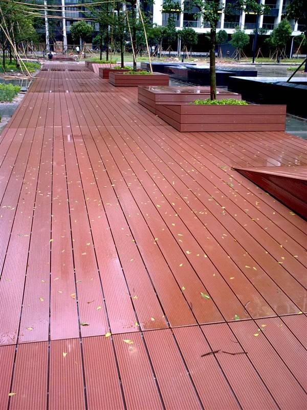 【露天地板鋪設 生態木防水地板的安裝15562172250】價格,廠家,圖片,塑木材料,臨沂天財木業-